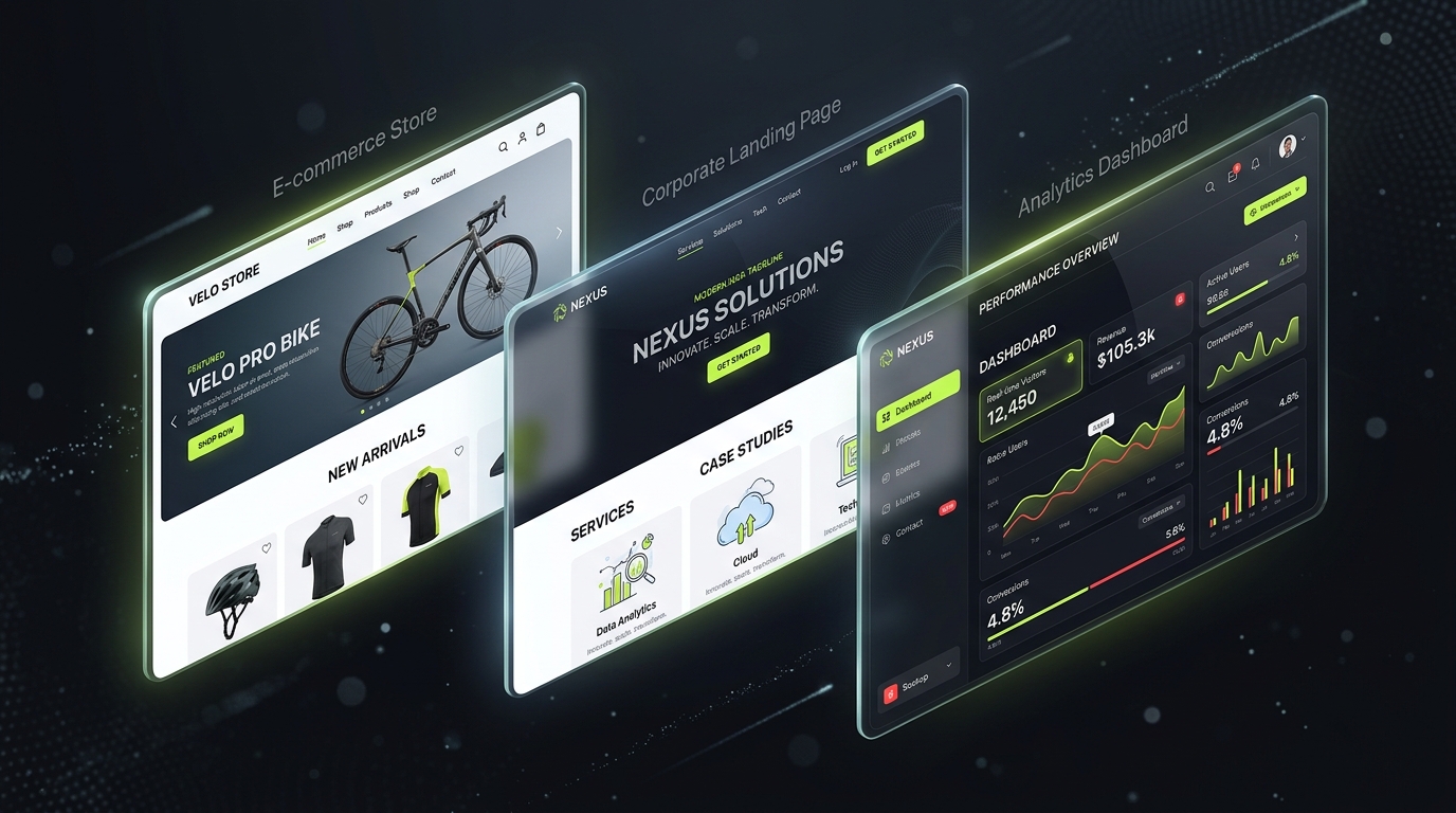 Muestras de sitios web responsivos diseñados por Ework Hosting